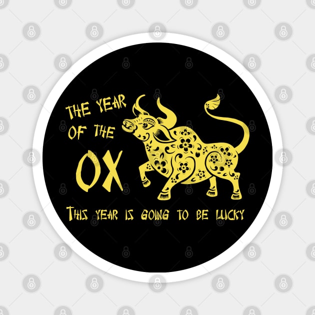 Chinese New Year – Year of the Ox Magnet by valentinahramov